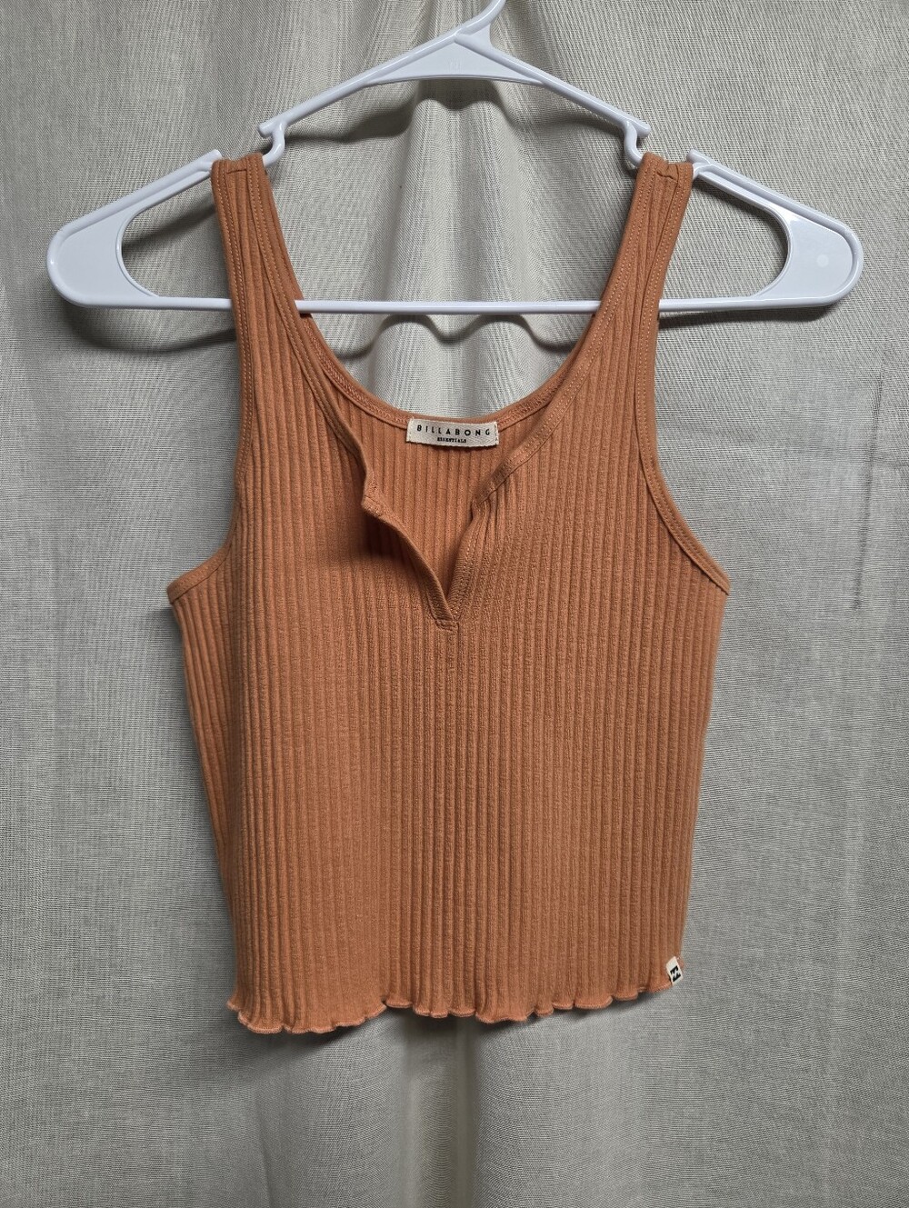 Billabong Ribbed Tank Top - Rust Orange